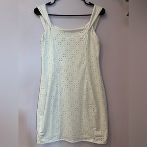 Pacsun LA Hearts Women’s MEDIUM White Eyelet Body-Con Dress. ONLY WORN ONCE.